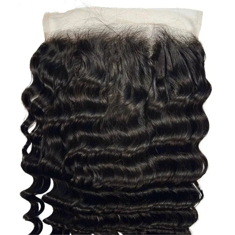 Brazilian Deep Wave 7x7 HD Lace Closure HookedOnBundles Virgin Hair